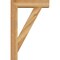 Ekena Millwork Traditional Block Rough Sawn Bracket w/ Offset Brace, Western Red Cedar, 6"W x 22"D x 34"H BKT0604X22X34TRA05RWR - alternate 4
